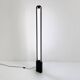 Black Uno floor lamp by Gian N. Gigante for Zerbetto, 1980