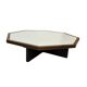 Vintage coffee table octagon design 1970s wenge octagon