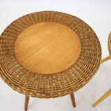 1970s Pair of Wooden Side Tables by ULUV, Czechoslovakia