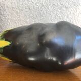 Black vase of the years 50 Luneville