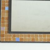 Cast iron and mosaic tiles mirror, 1960s.