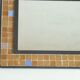 Cast iron and mosaic tiles mirror, 1960s.
