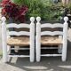 Pair of rush-seated chairs by Charles Dudouyt