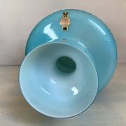 Blue opaline vase Italy