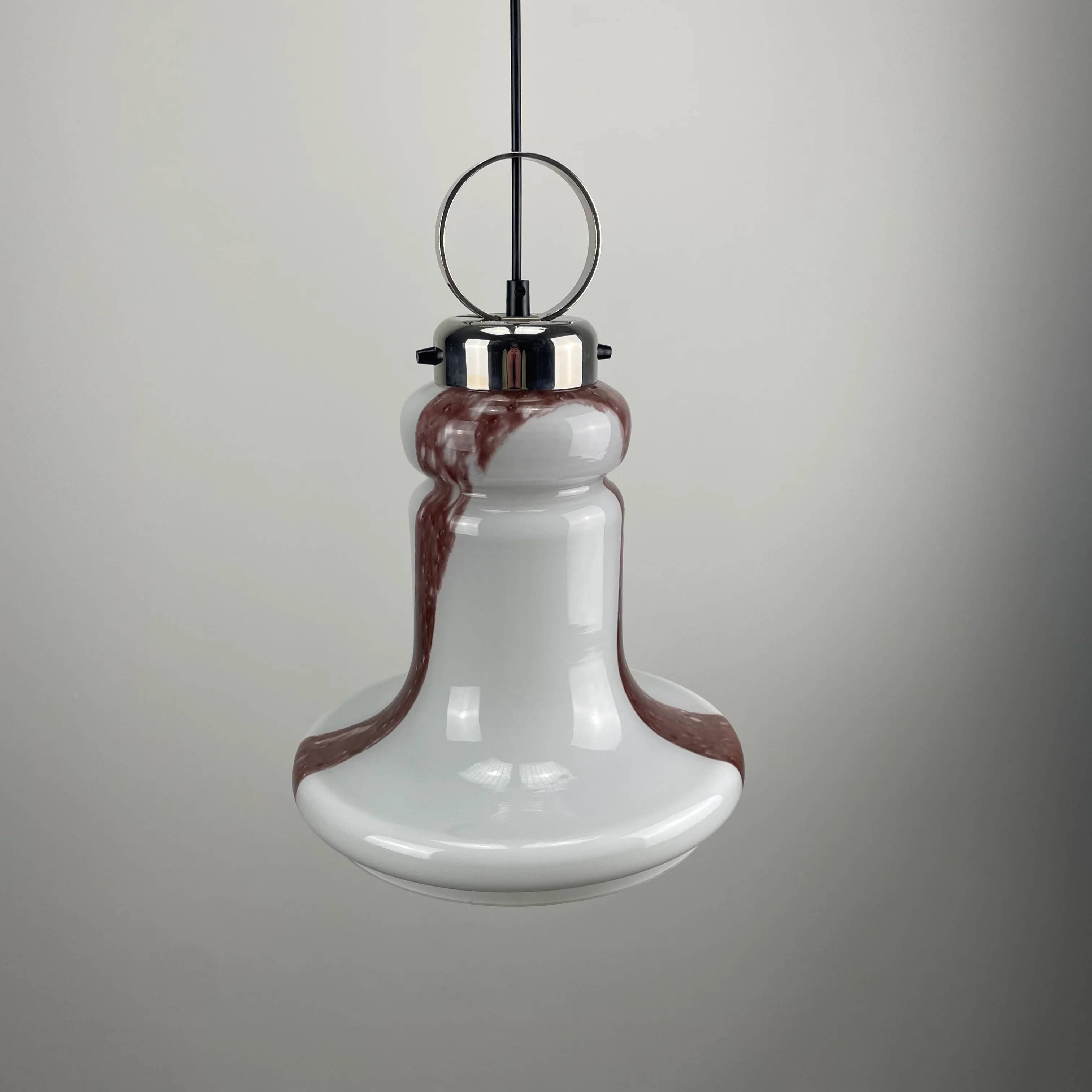Trumpet-shaped suspension by Doria Leuchten 1960