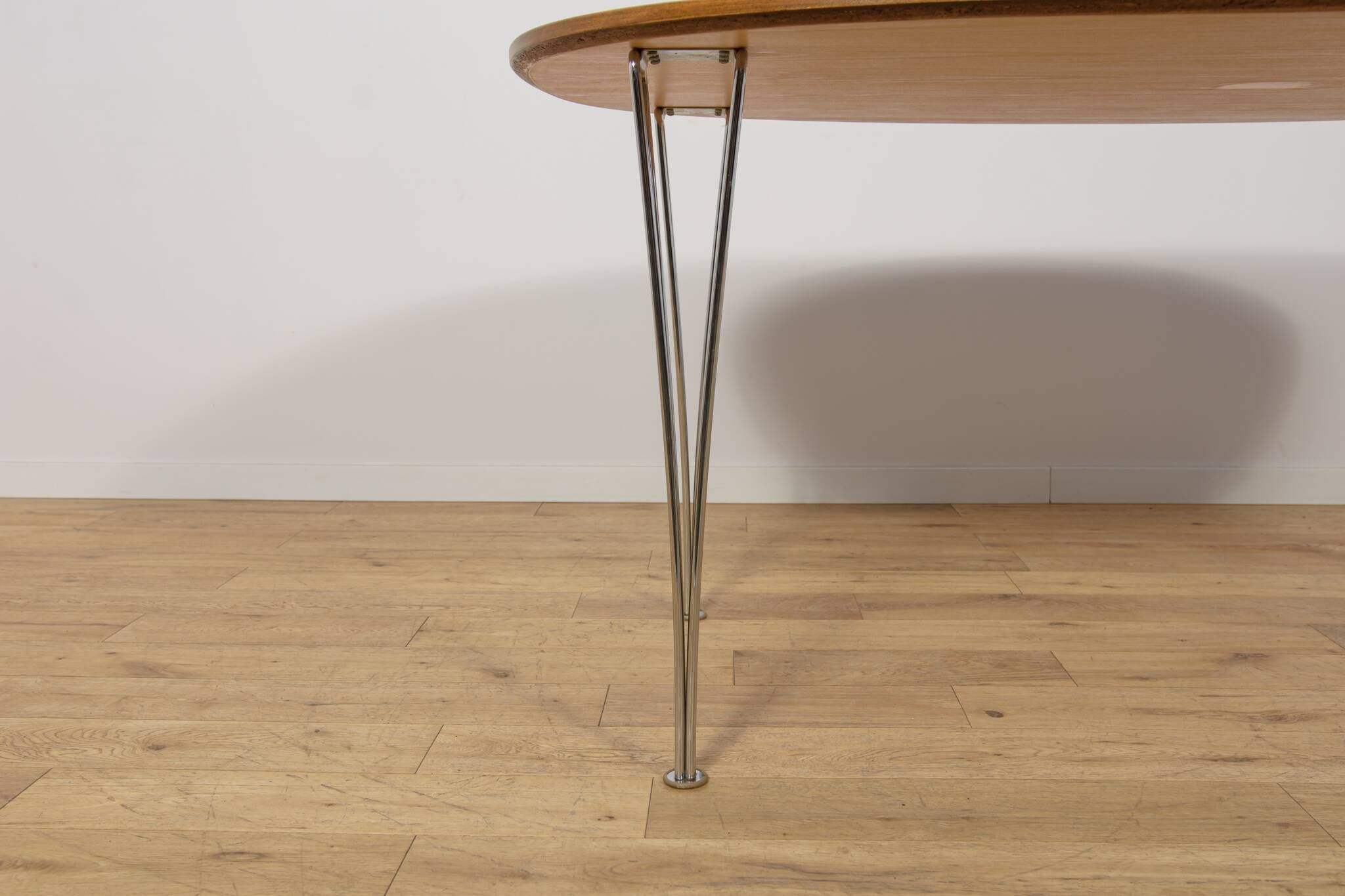 Mid-Century Superellipse Dining Table by Piet Hein & Bruno Mathsson for Fritz Hansen, Denmark, 1980s