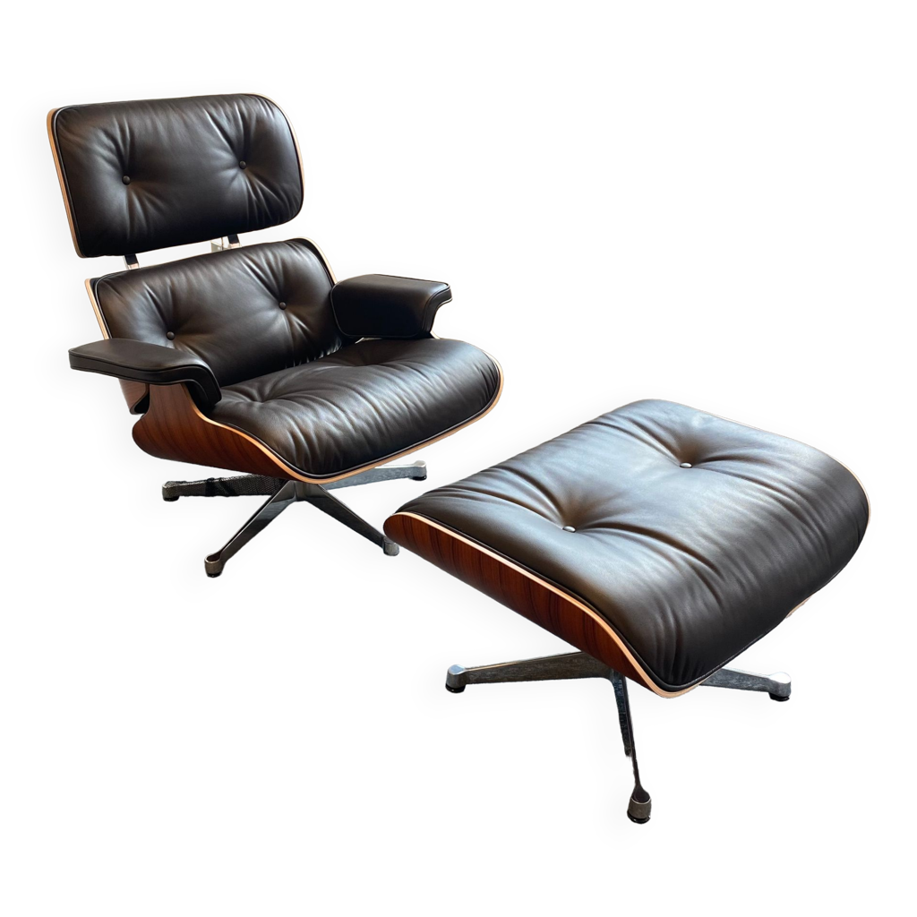 Lounge Chair & Ottoman Vitra par Charles & Ray Eames Selency