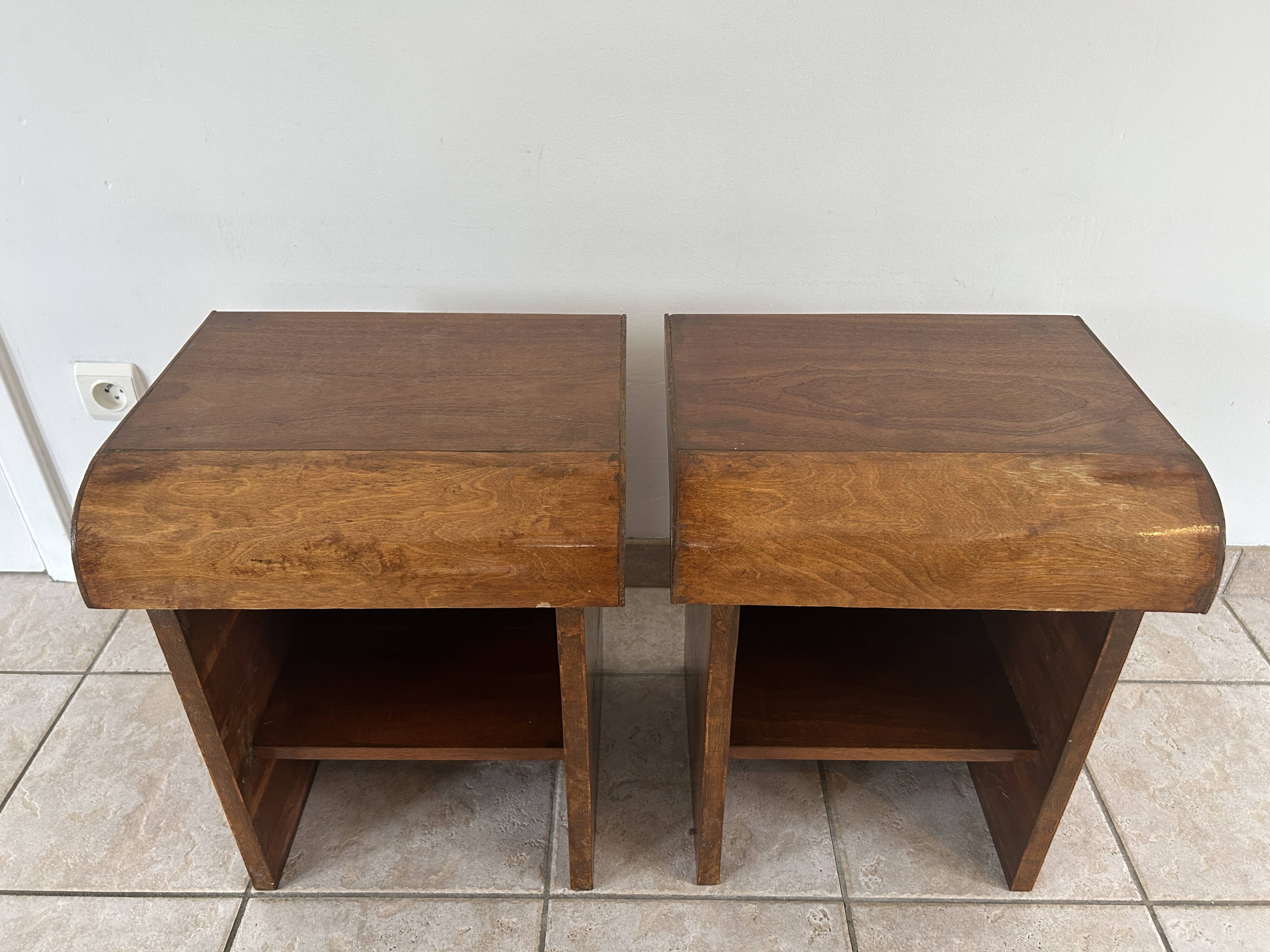 Pair of Art Deco bedside tables
