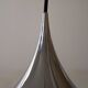 Silver metal pendant light by Bonderup & Thorsten