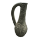 Large vintage ceramic pitcher vase – relief spiral decoration – no.