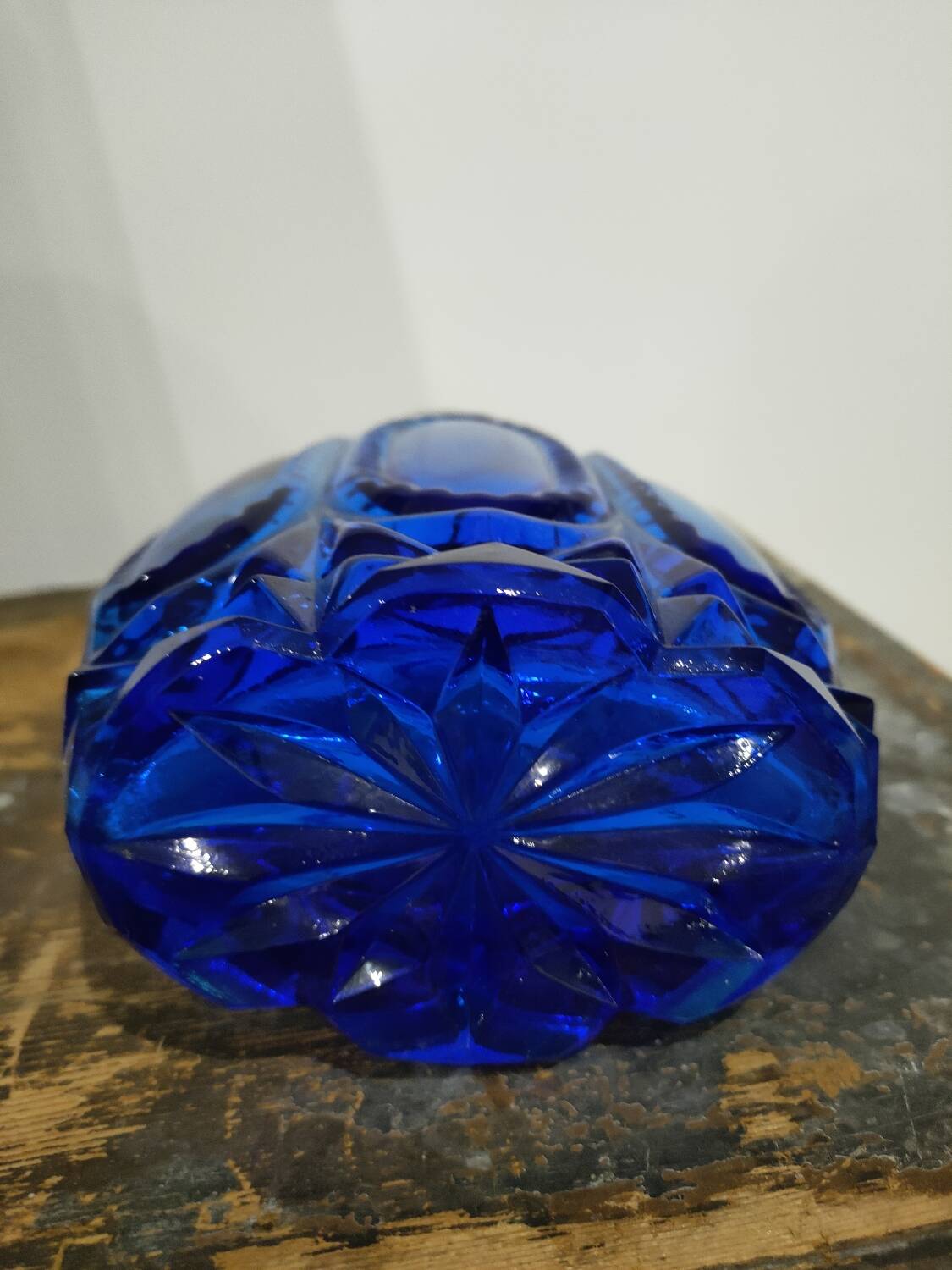 Cobalt blue perfume bottle style bottle