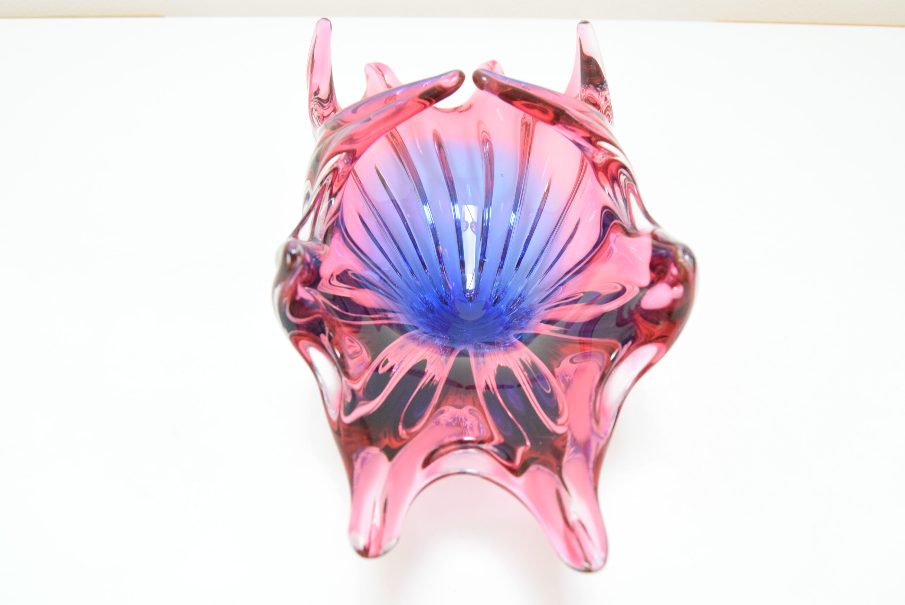 Art  Glass Bowl Designed by  Josef Hospodka for Chribska,1960's.