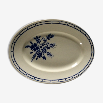 long dish old half-porcelain Badonviller