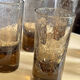 Verres tubes en verre soufflé fumée