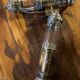 Pair of brass railway wall sconces, DLC Wagon Lit lamps