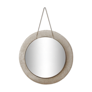 miroir rond en métal