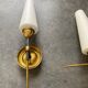 Brass and opaline wall lamp 1950/60