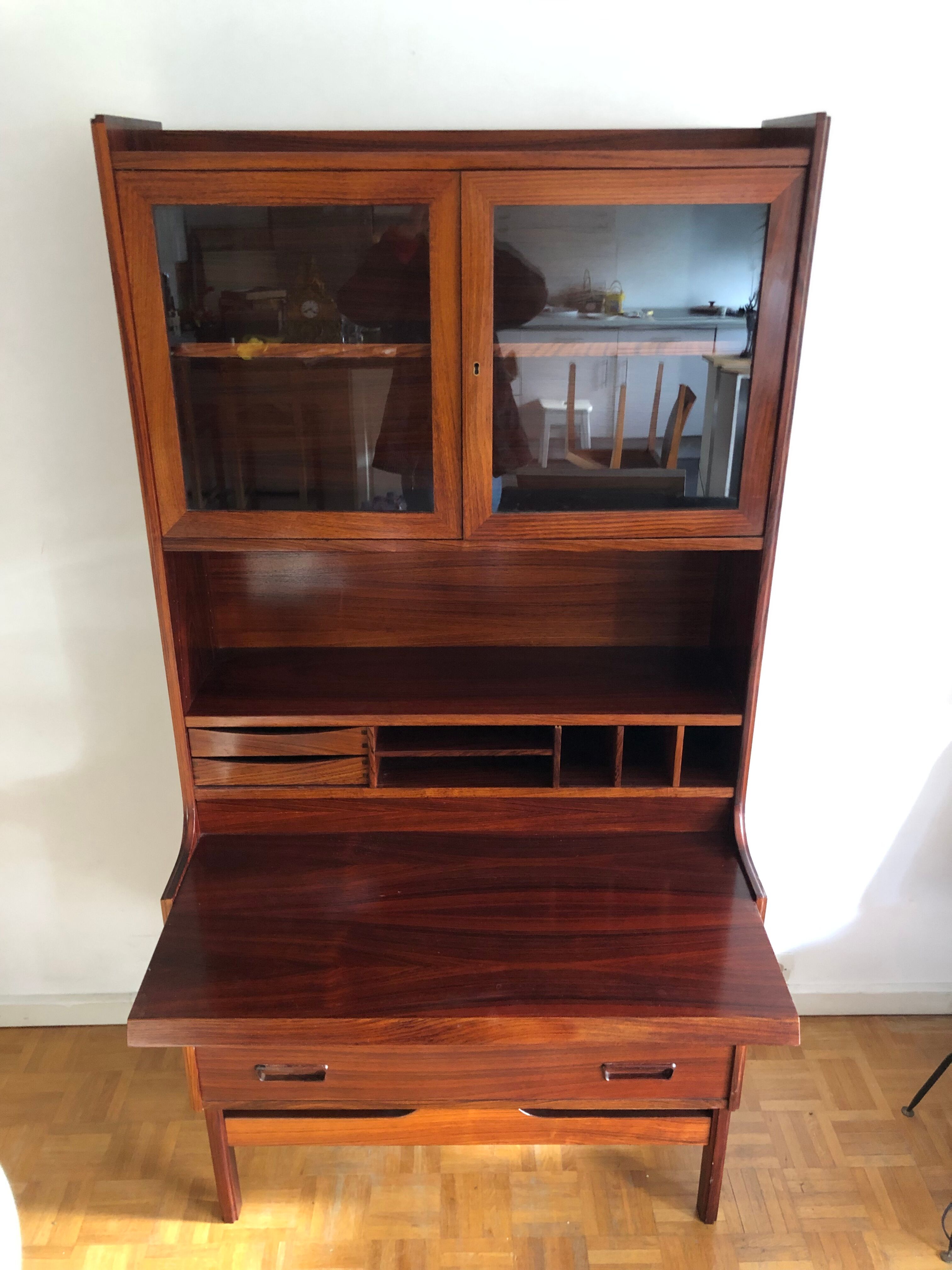 Scandinavian teak secretary desk