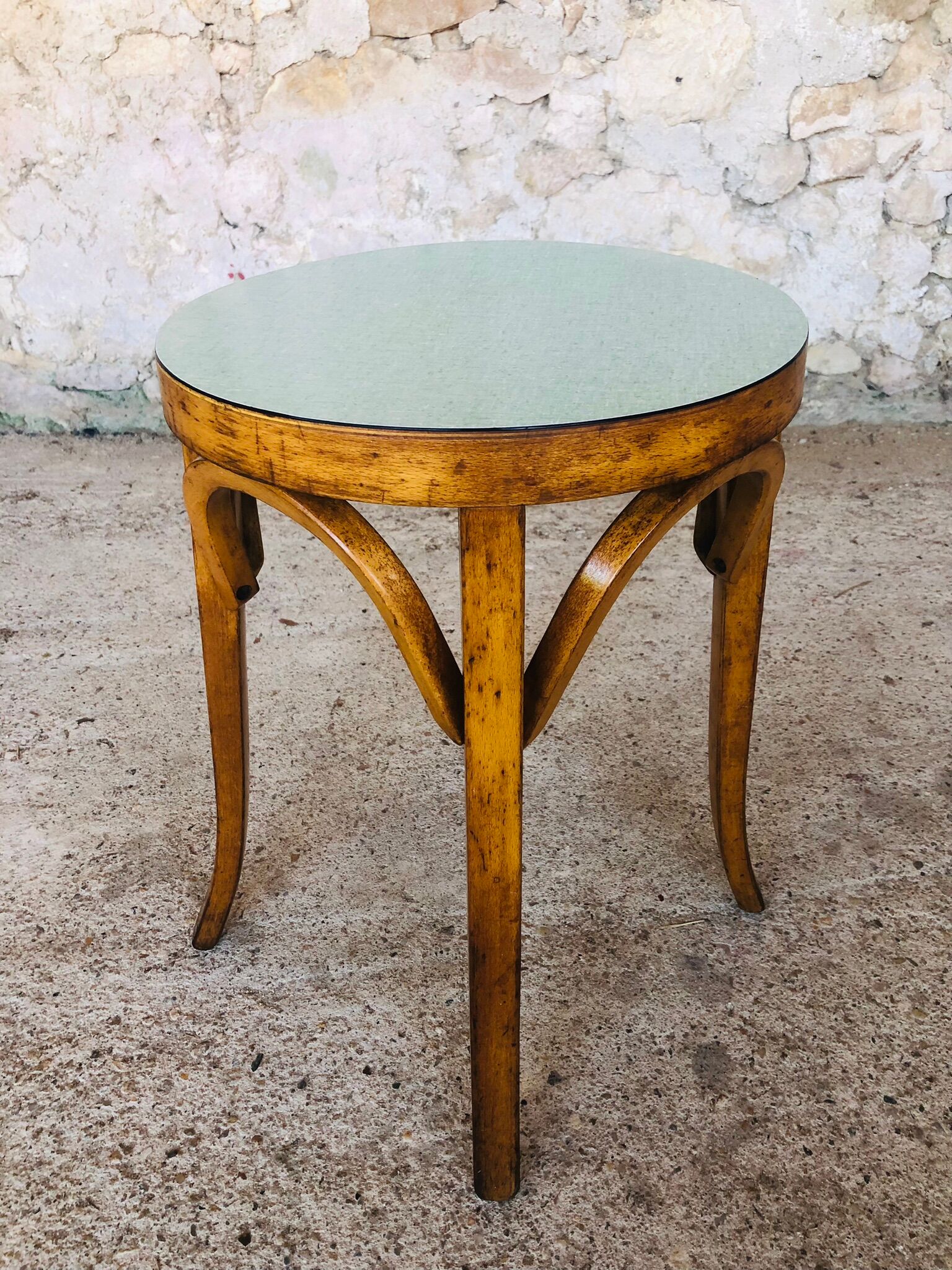 Vintage "Model 92" stool by Baumann, 1950's