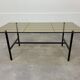 Coffee table metal and glass, 50s