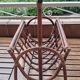 Vintage rattan magazine rack