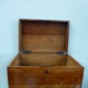 Box Archive wooden varnished wooden old chest