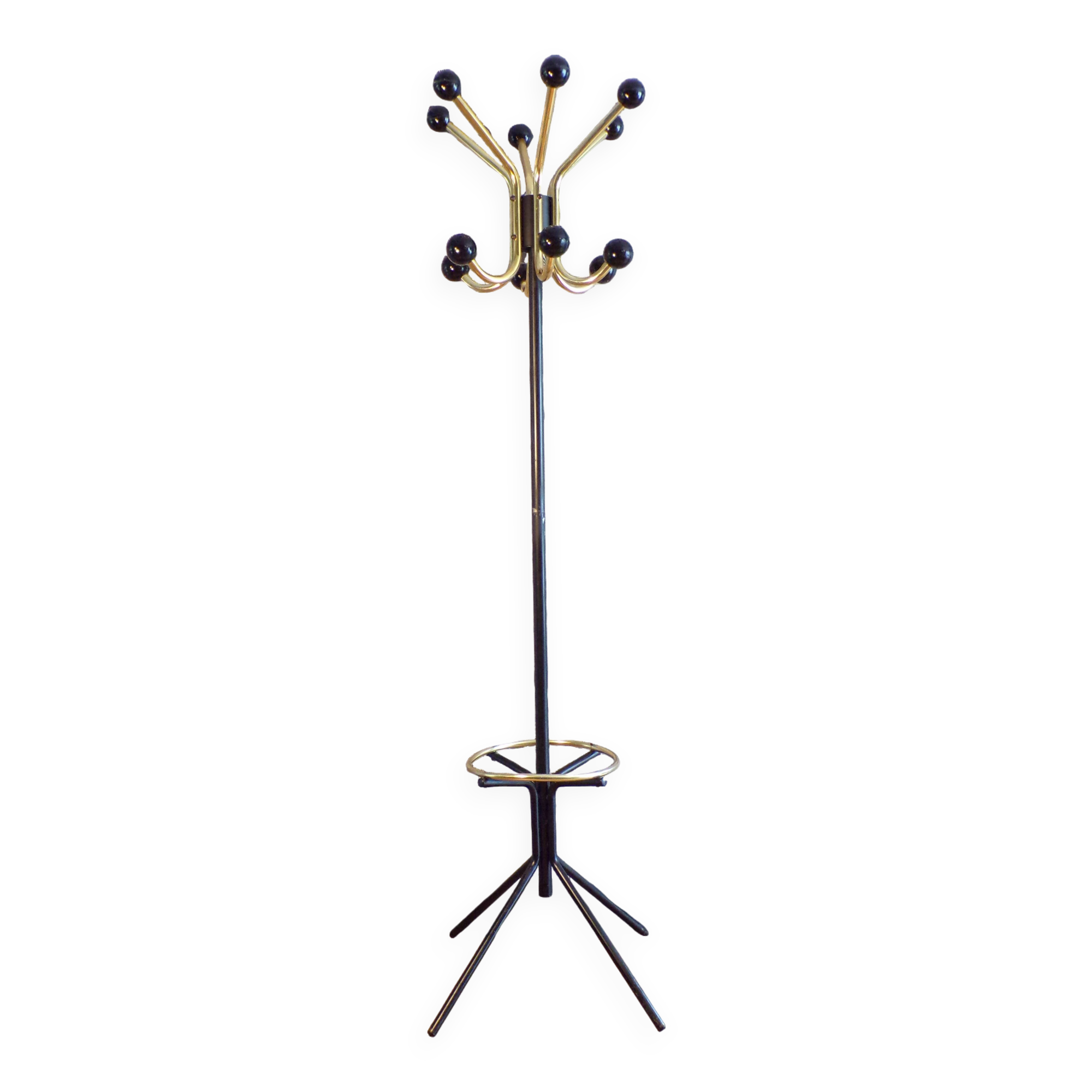 Parrot coat rack 12 wooden balls