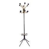 Porte manteau perroquet 12 boules bois