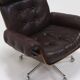 Leather and Rosewood Lounge Chair by Martin Stoll for Giroflex 1960s