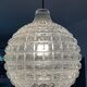 Vintage pendant light from the 70s in molded glass