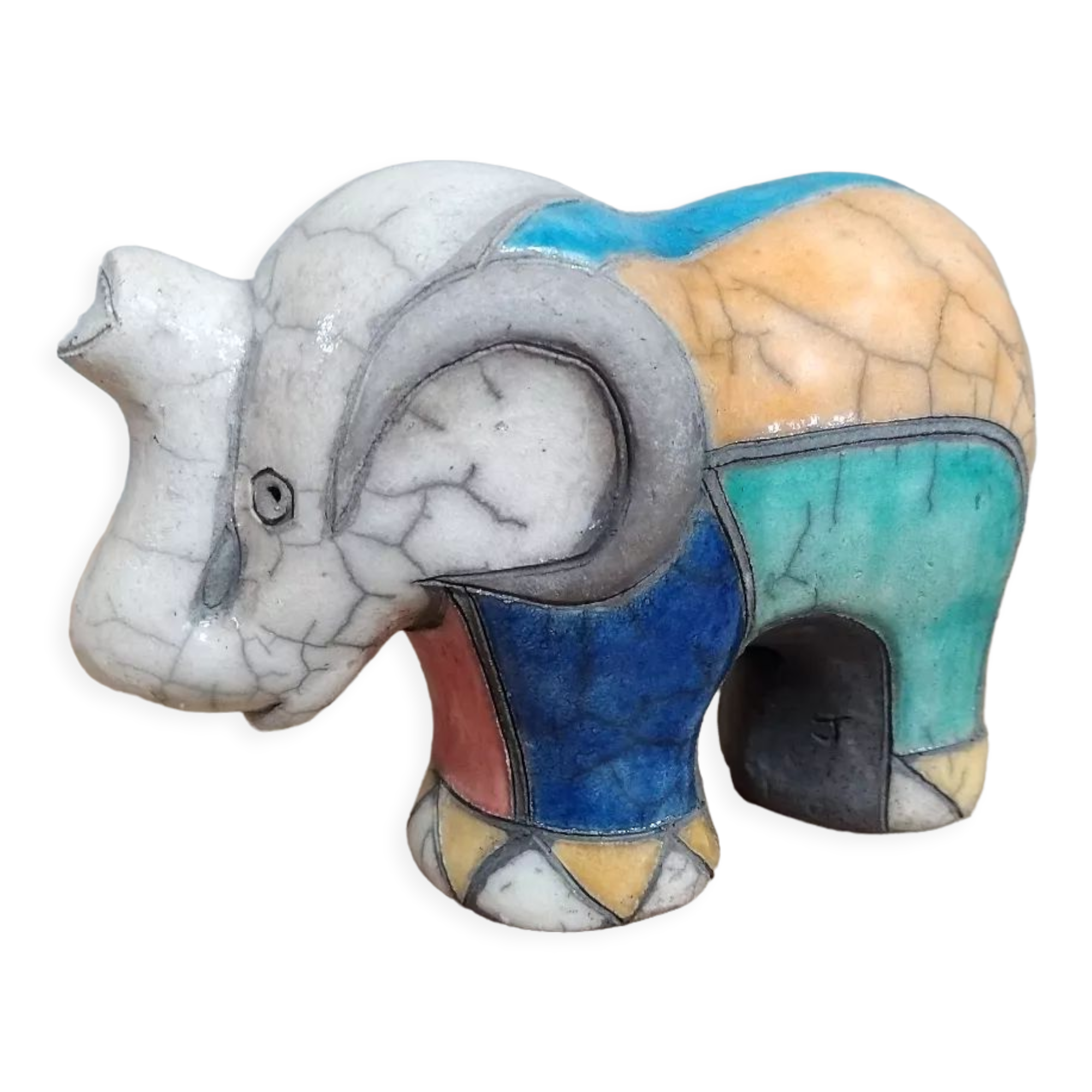 Vintage handcrafted elephant statuette