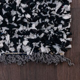 Tapis berbère boucherouite noir 115x175 cm