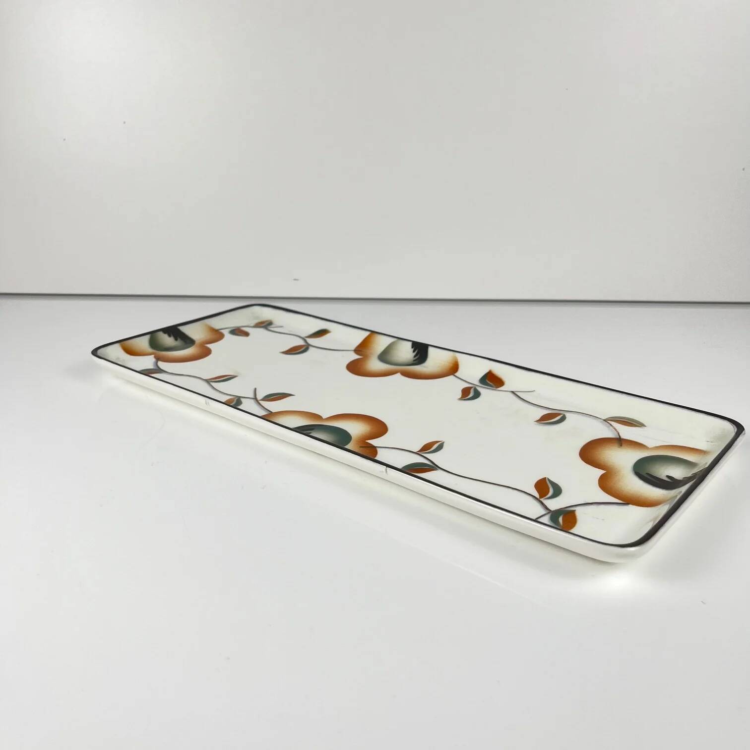 Cake dish with flower pattern, Max Roesler, Germany, 1930s/1940s