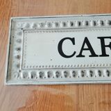 Sheet advertising plate