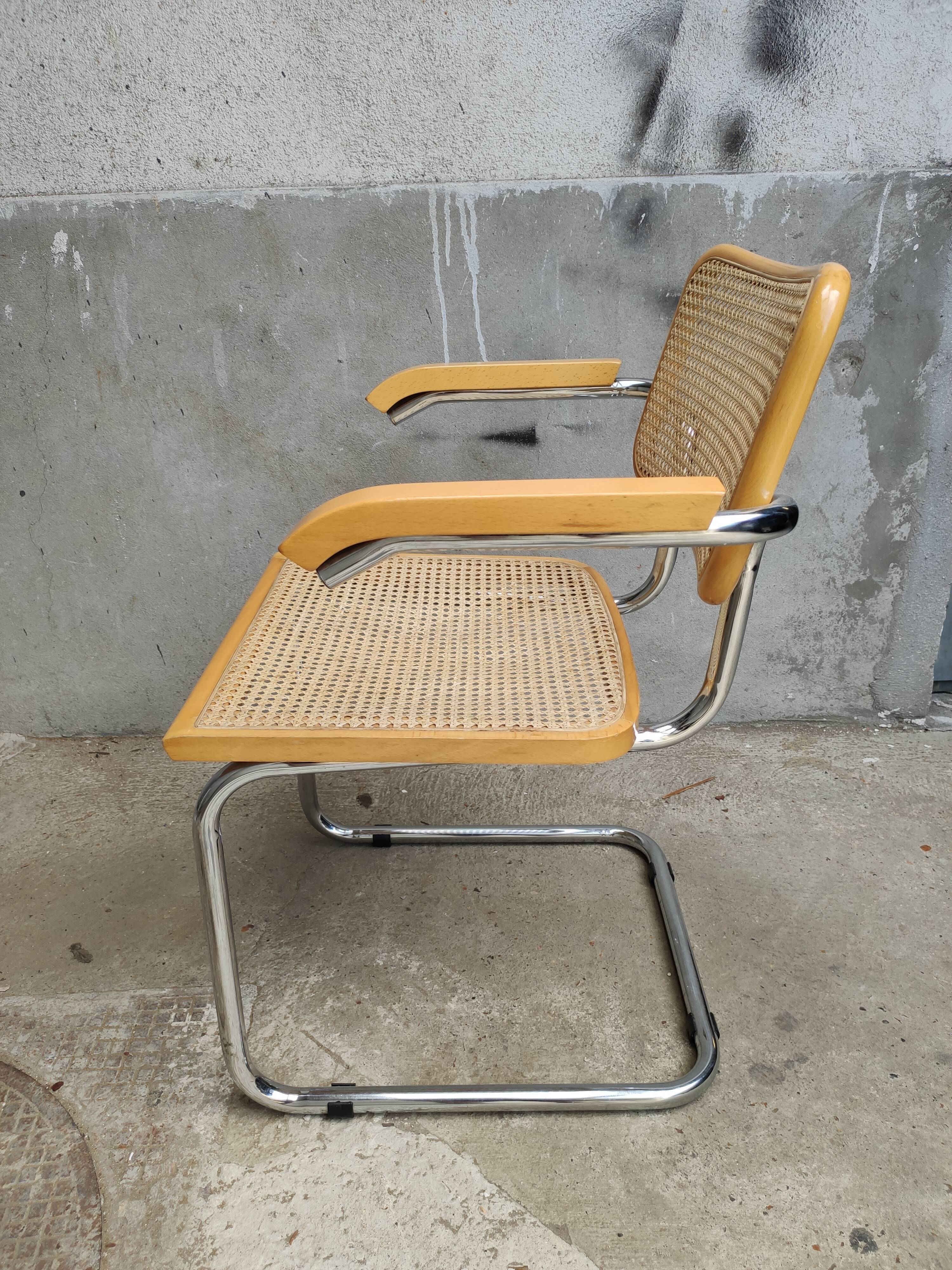Fauteuil Cesca B64 design Marcel Breuer, années 70