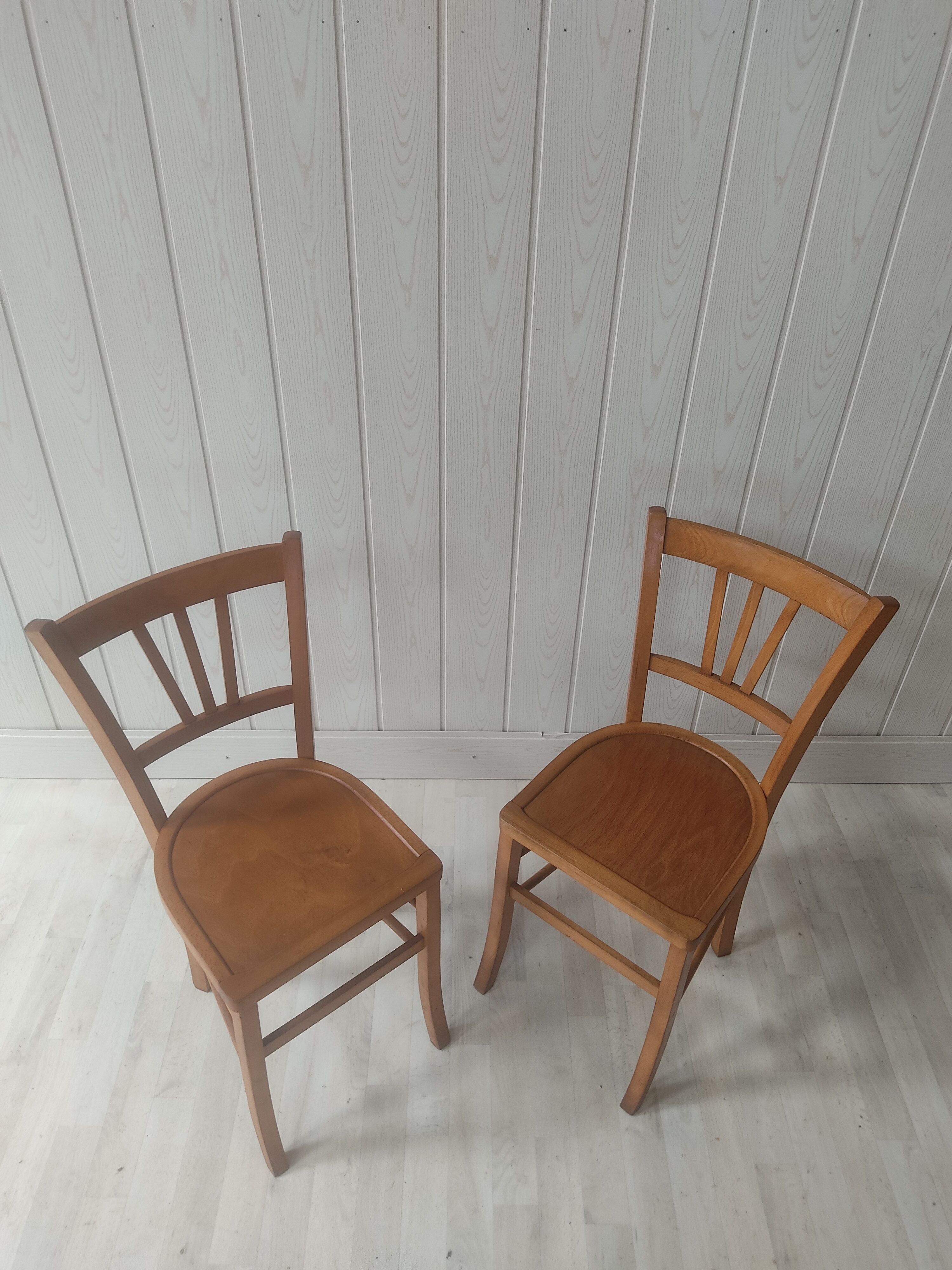Pair of antique bistro chairs