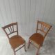 Pair of antique bistro chairs