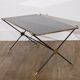 coffee table in metal, brass and glass, 1970