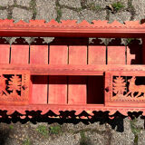 Vintage painted wood shelf