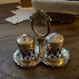 Vintage pepper shaker duo