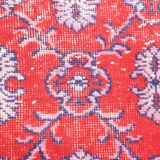 2x8 red classic vintage runner rug, 245x73cm