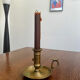Antique push candle holder
