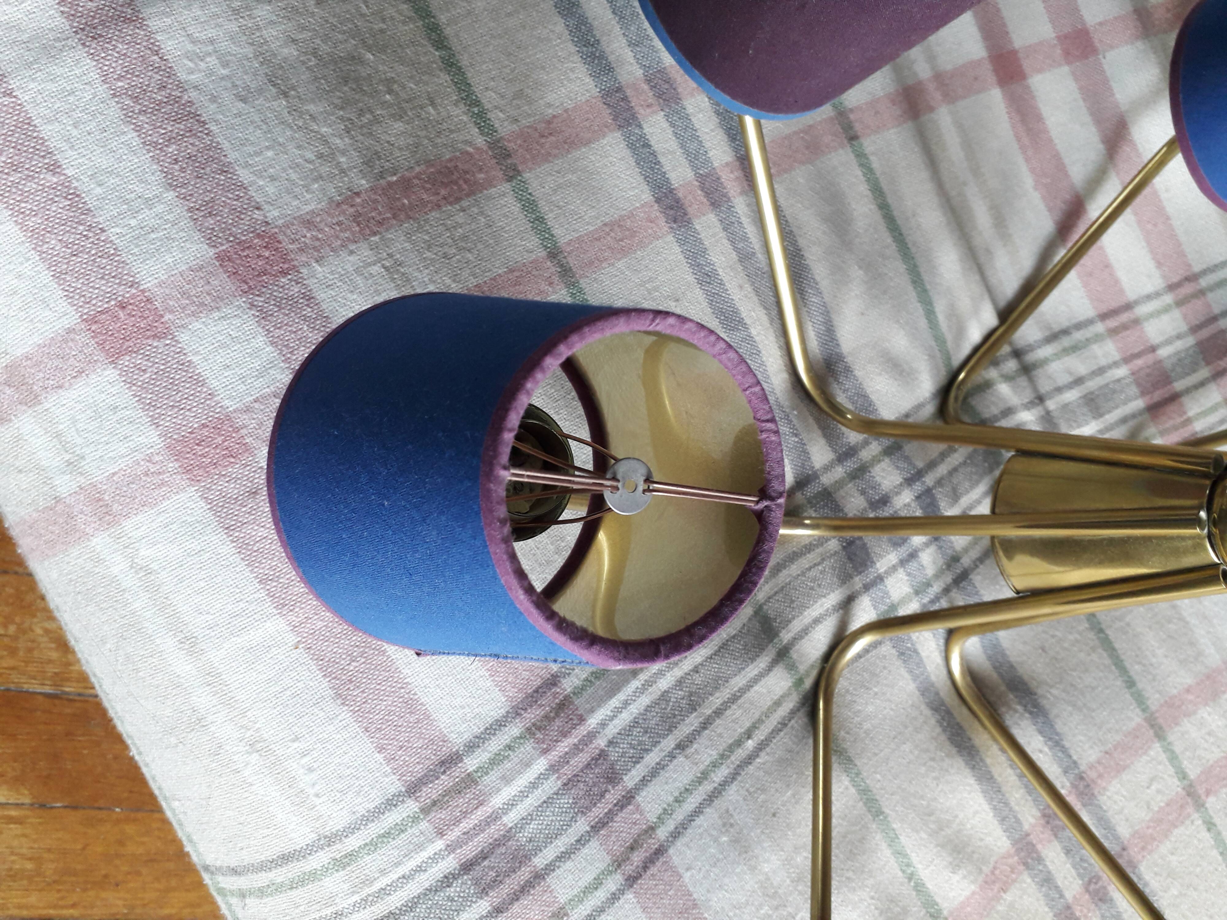 Vintage Scandinavian 6-arm light fixture