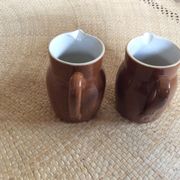 Series of 2 sandstone pots