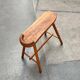 Vintage wooden shoe rack with grease, mid-century, 1950s.