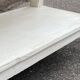 Small industrial look table commercial style drapier in 1900 shabby chic fir