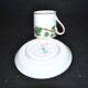 Old STAFFORDSHIRE English porcelain coffee cup litron ivy decor