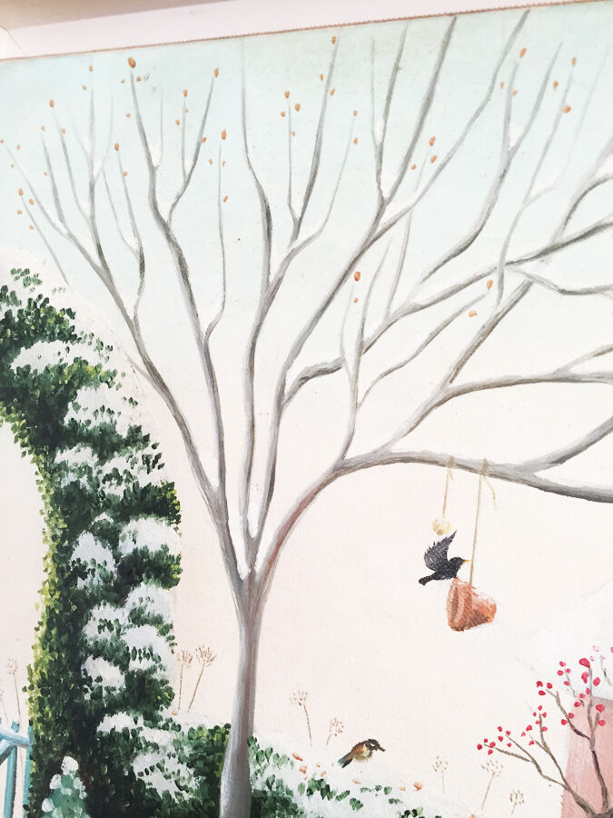 Painting on canvas by Christine Cipriano, 20th century