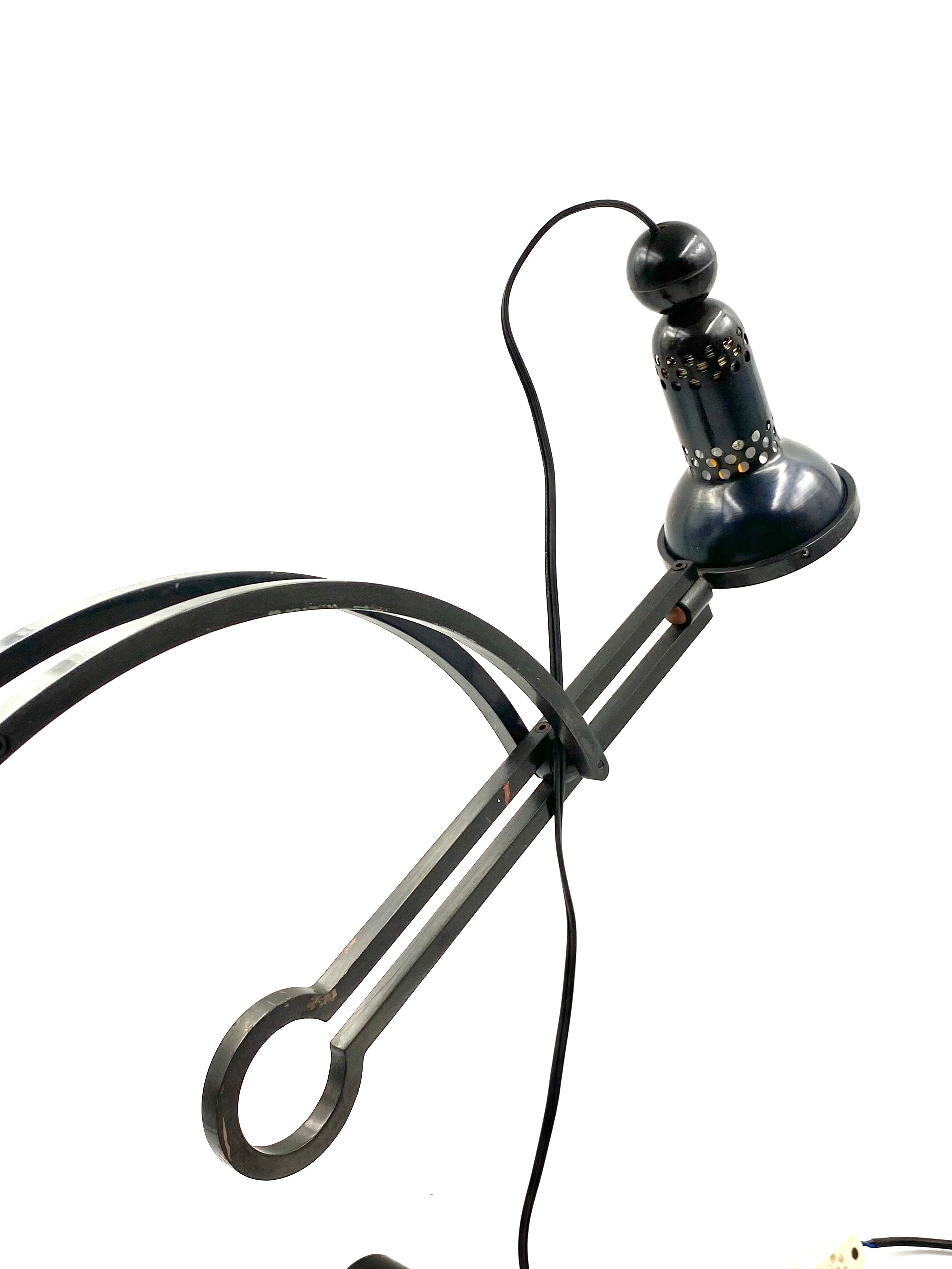 Charles Martin, Pendulum table lamp, Woka Austria 1970s