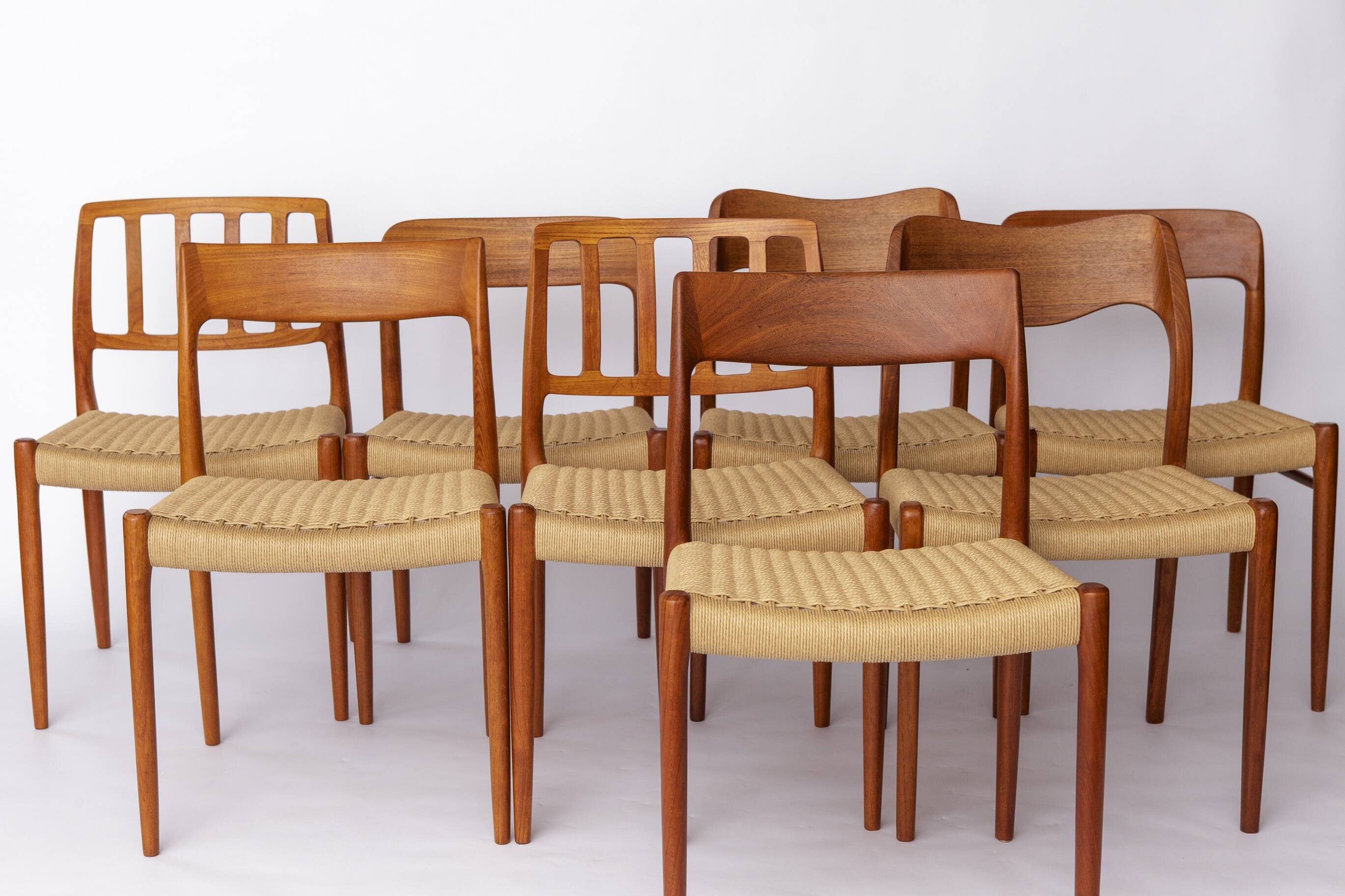 1 of 12 Niels Otto Møller Chair Model 75 in Teak – 1950s